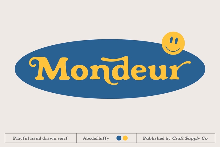 Mondeur字体 1