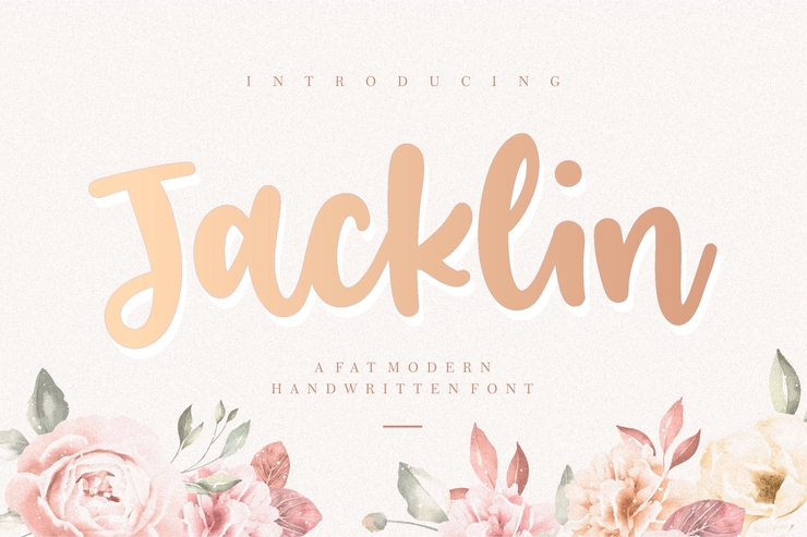 Jacklin字体 1