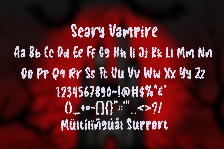Scary Vampire字体 3