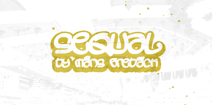 Sequal字体 8