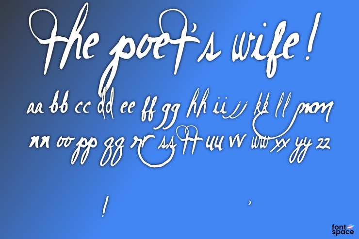 The Poet's Wife!字体 1