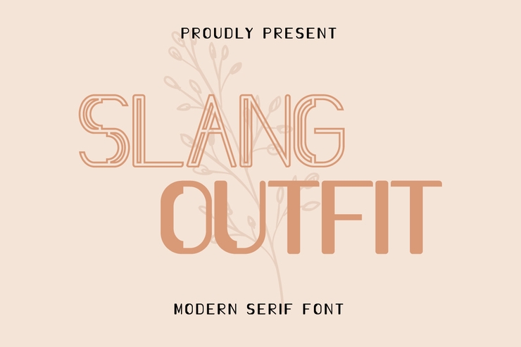 Slang Outfit字体 1