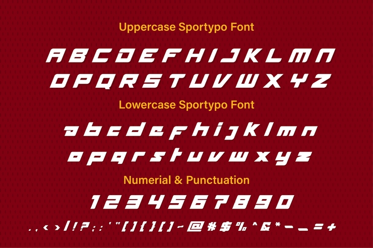 Sportypo字体 1