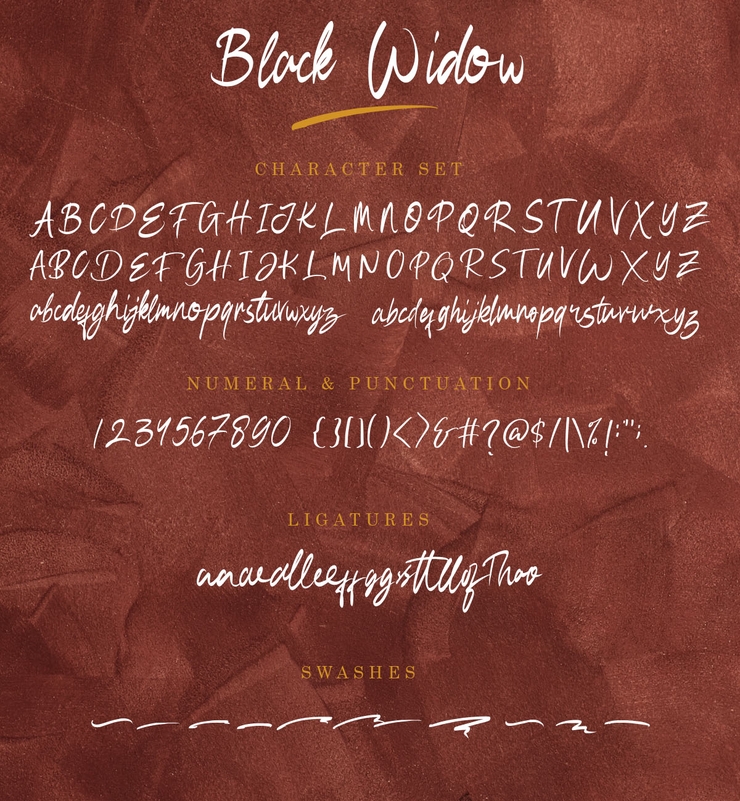 Black Widow字体 6