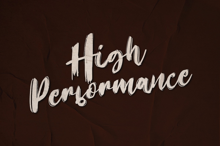 High Performance字体 7