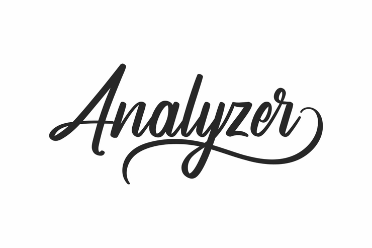 Analyzer字体 1