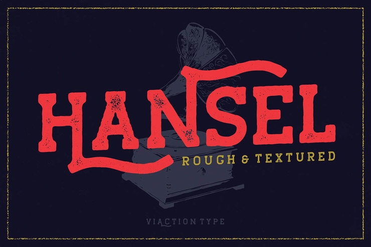 Hansel Rough字体 5