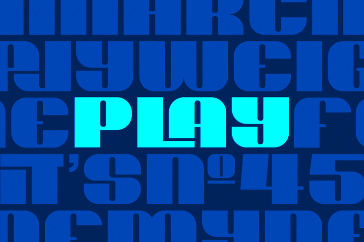 Play Heavy字体 1