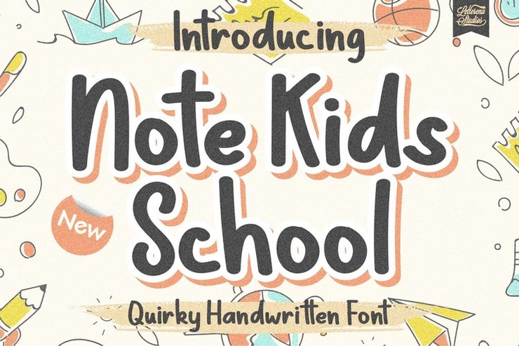 Note Kids School字体 8