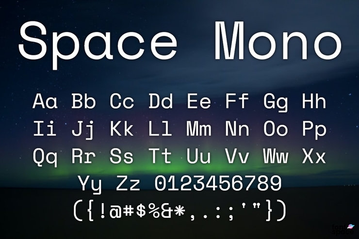 Space Mono字体 1