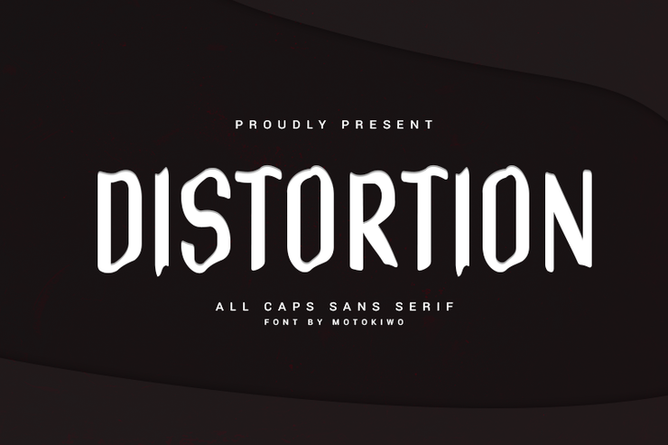 Distortion字体 1