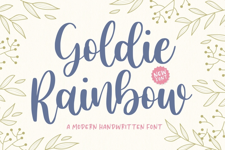 Goldie Rainbow字体 1