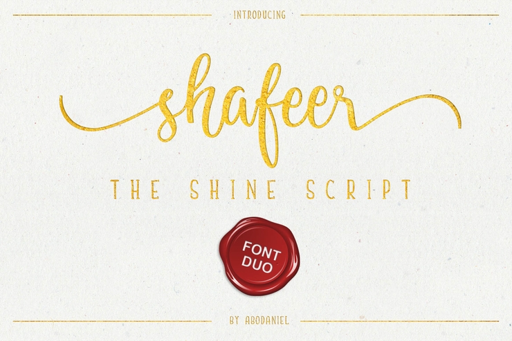 Shafeer字体 1
