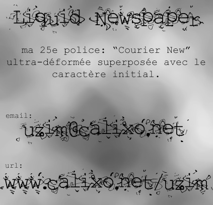 Liquid Newspaper字体 1