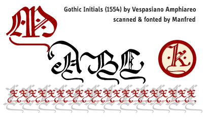 Gothic Majuscles字体 1