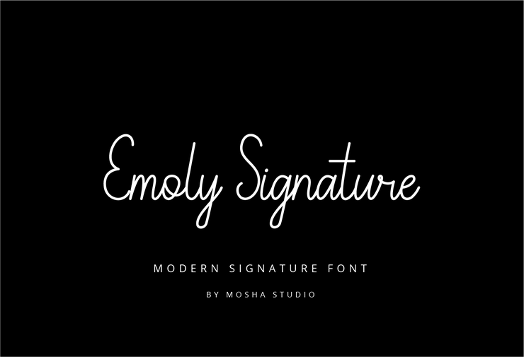 Emoly Signature字体 4