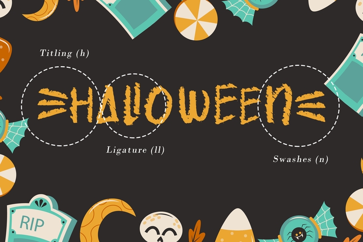 Spooky Crack字体 1