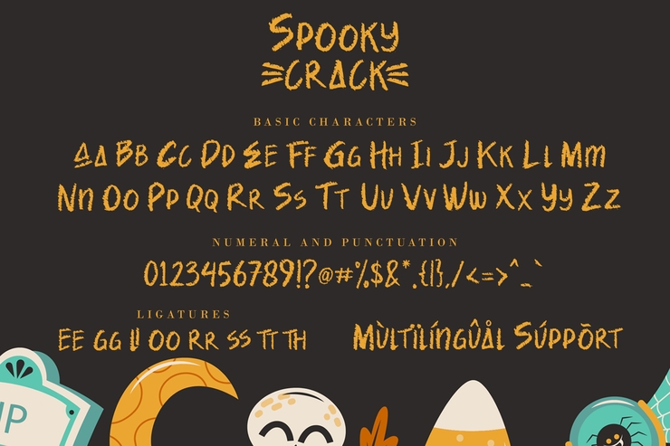Spooky Crack字体 4