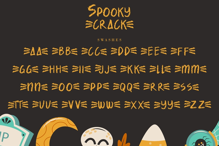 Spooky Crack字体 8