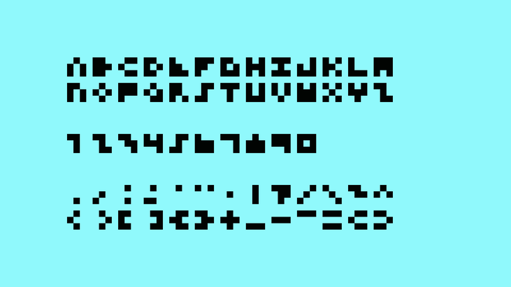 3x3 Mono字体 2