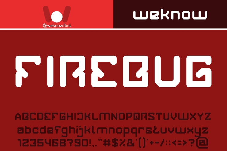 FIREBUG字体 1