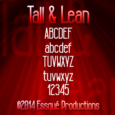 Tall & Lean字体 2