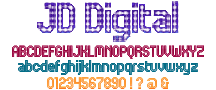 JD Digital字体 1