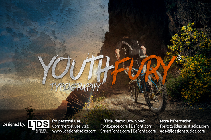 Youth Fury字体 2