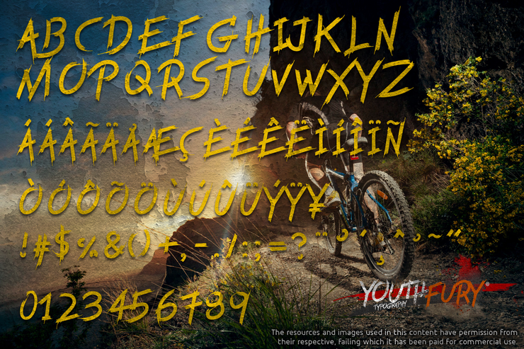 Youth Fury字体 4