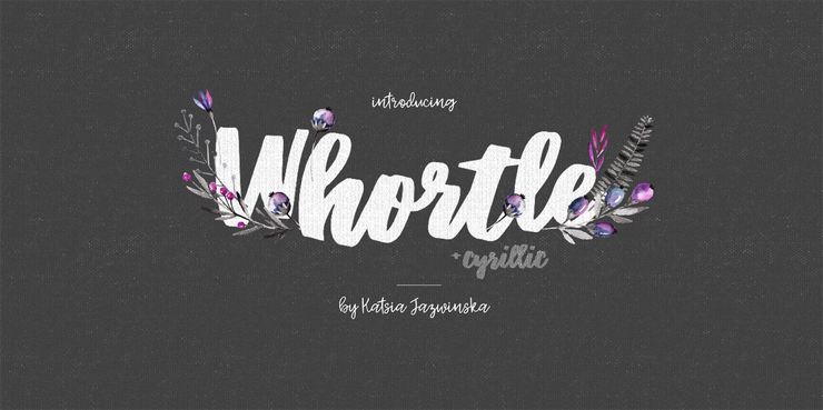 Whortle字体 7