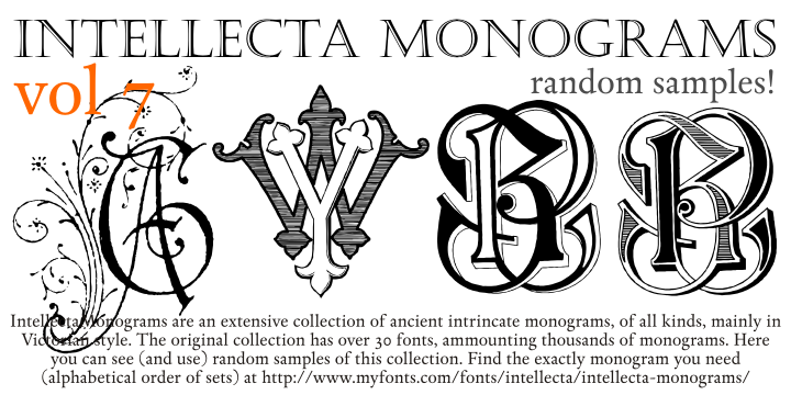 Intellecta Monograms Random Seven字体 1