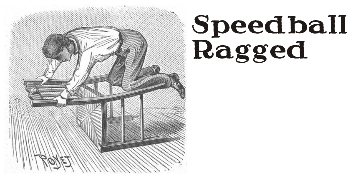 Speedball Ragged字体 1
