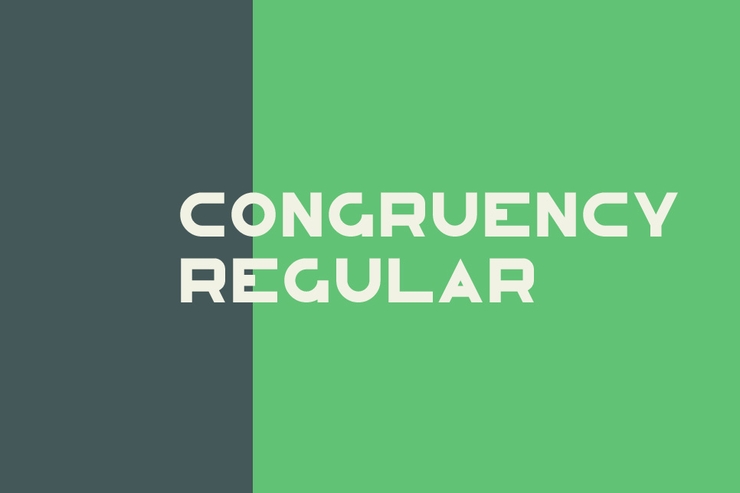 Congruency字体 2