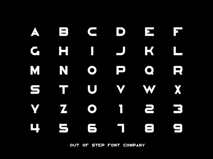 Congruency字体 6