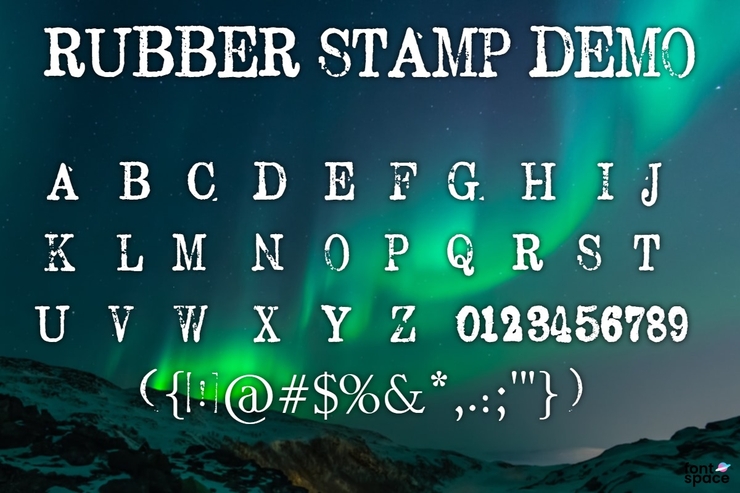 Rubber Stamp字体 2