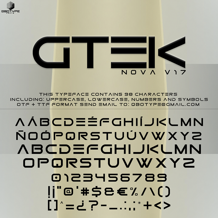 Gtek Technology字体 5