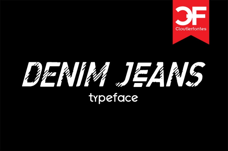 CF Denim Jeans字体 1