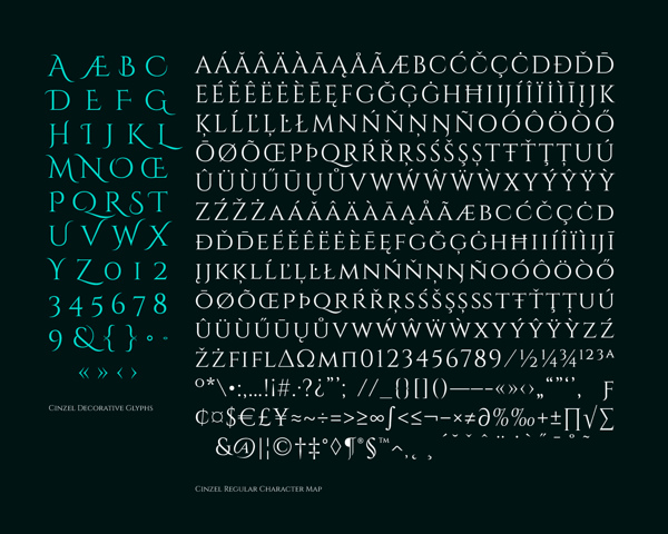 Cinzel Decorative字体 1