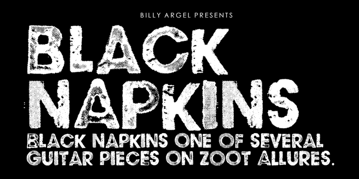 BLACK NAPKINS字体 1