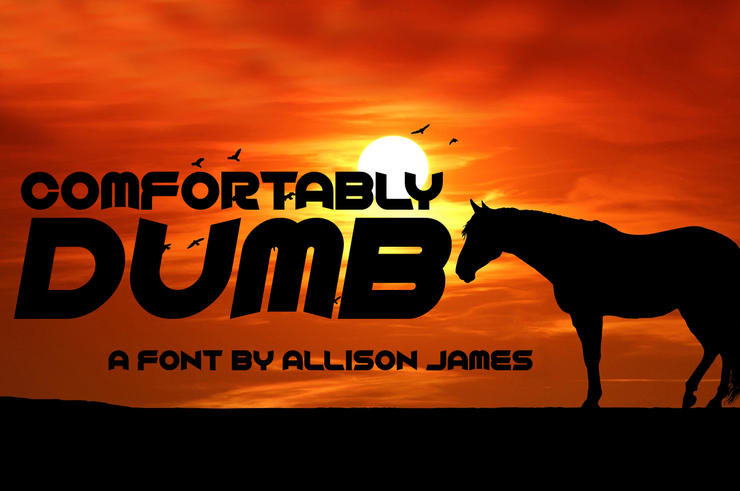 Comfortably Dumb字体 2