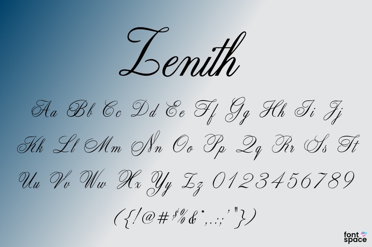 Zenith CP字体 1