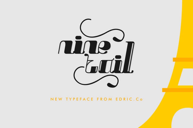 Nine tails inline字体 4