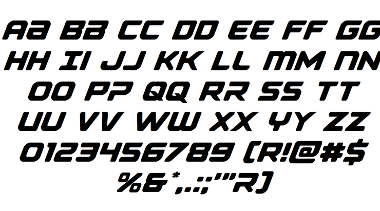 Falcon Punch字体 1