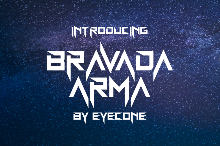 BravAda Arma字体 1