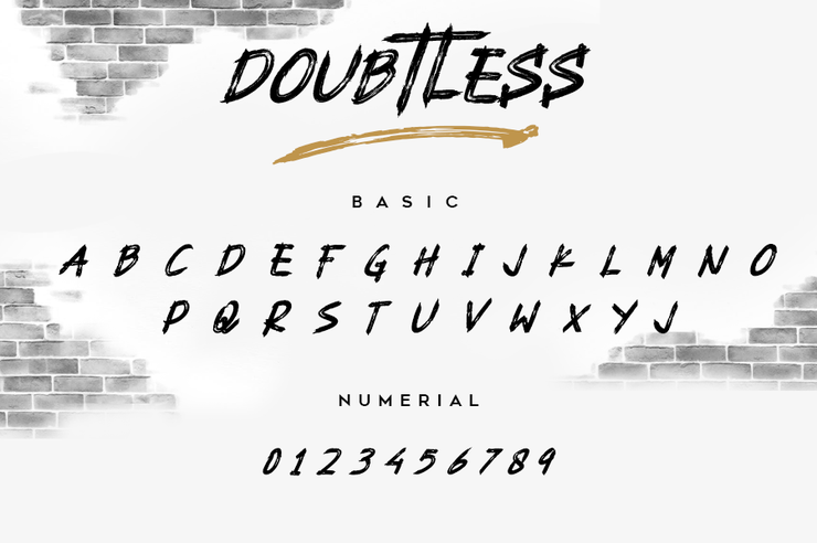 Doubtless字体 3