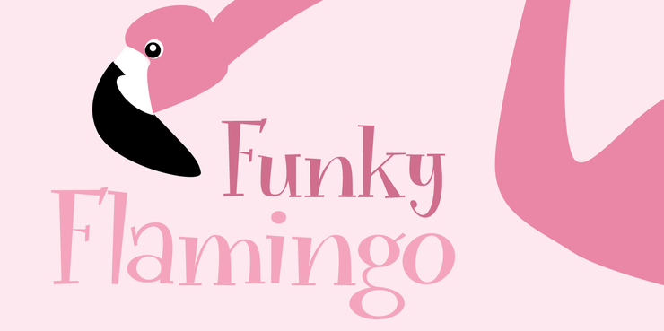 Funky Flamingo DEMO字体 1