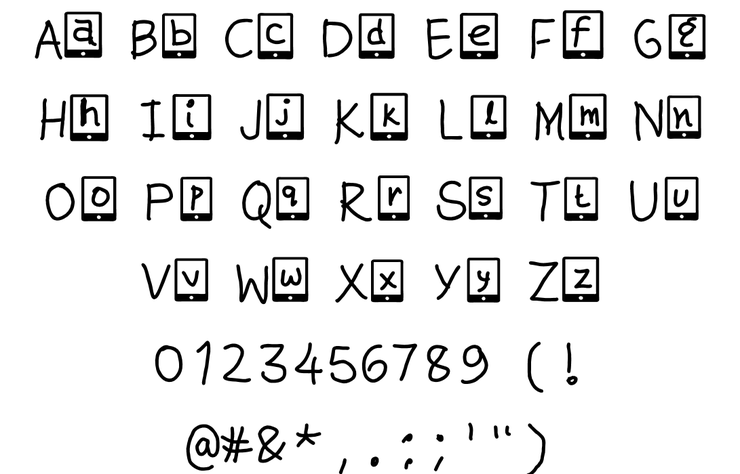kute phone字体 1
