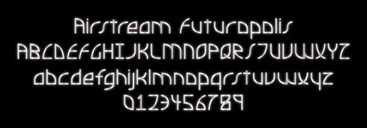 Airstream Futuropolis字体 3