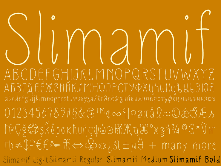Slimamif字体 1