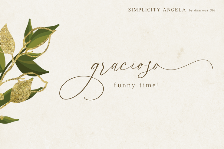 Simplicity Angela字体 2